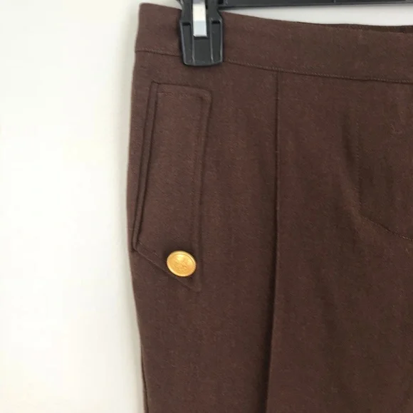 New Vertigo Paris Brown Career Ankle Pants - Picture 2 of 6